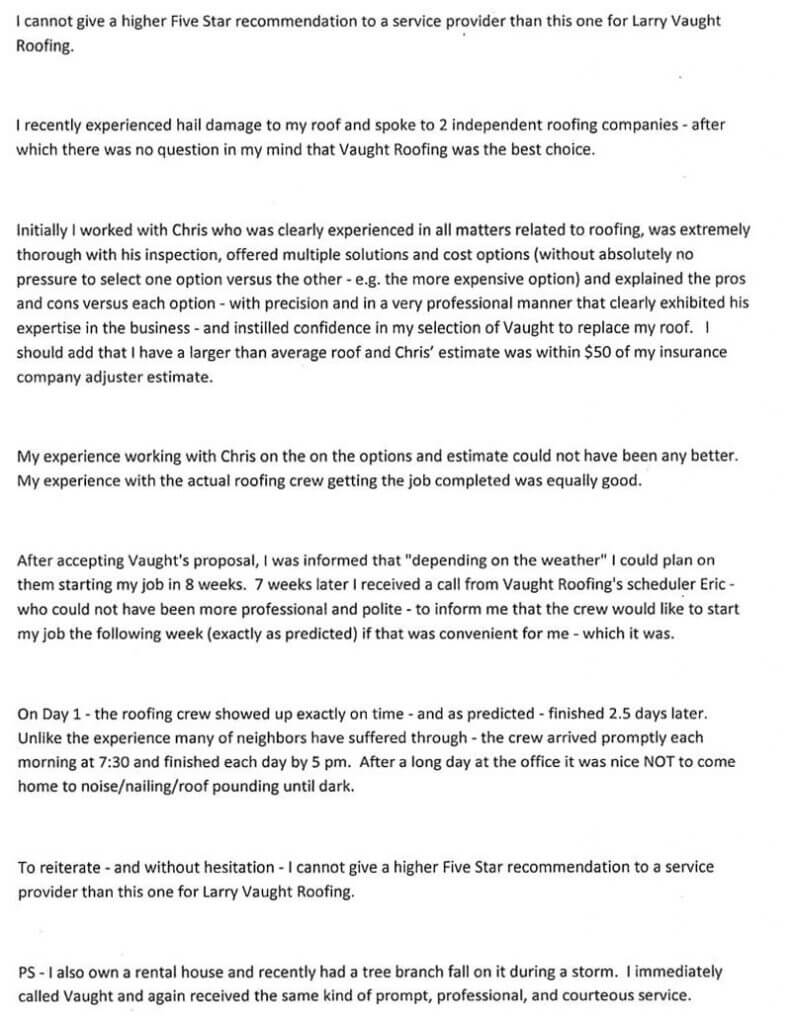 Customer Feedback 10-2016