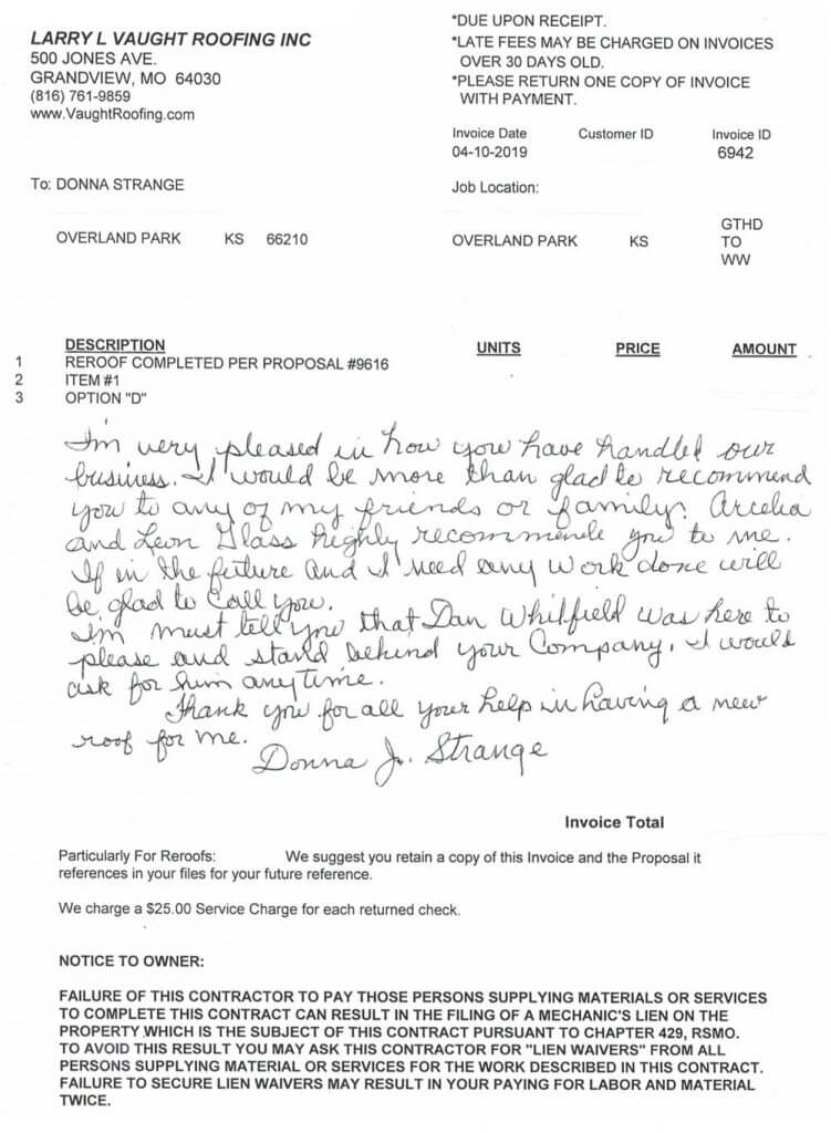 Testimonial 4-10-2019