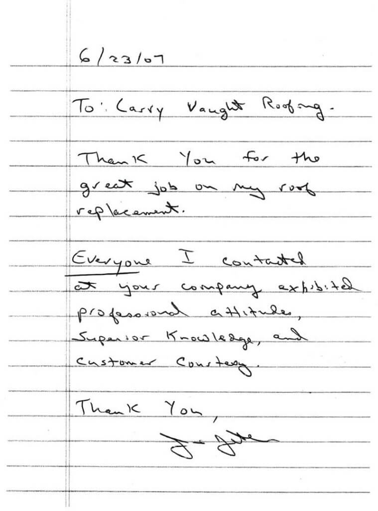 Customer Feedback 6-23-2007