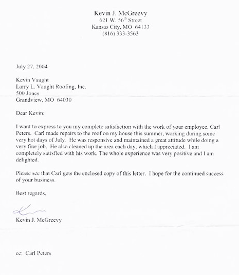 Customer Feedback 7-27-2004