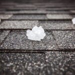 Hail on Shingles after hailstorm
